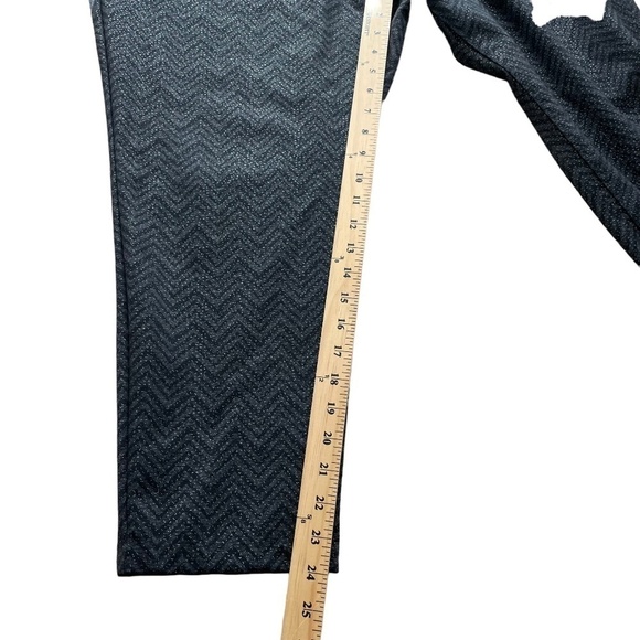 Torrid Women's Size 22R Ponte Stretch Ankle Skinny Pant-Grey Chevron Sparkle - Picture 11 of 14